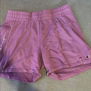 Champion Purple Athletic Shorts for Performance